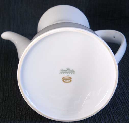 Kaffeekanne Rosenthal Form 2000 Goldfond blau